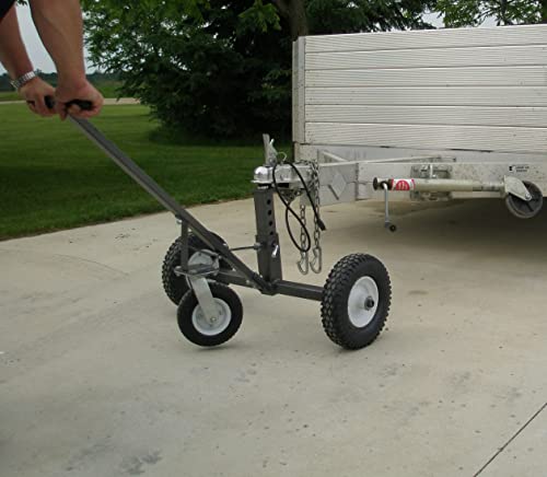 Tow Tuff TMD-800C Adjustable Trailer Dolly with Caster Wheels, Standard, Gray