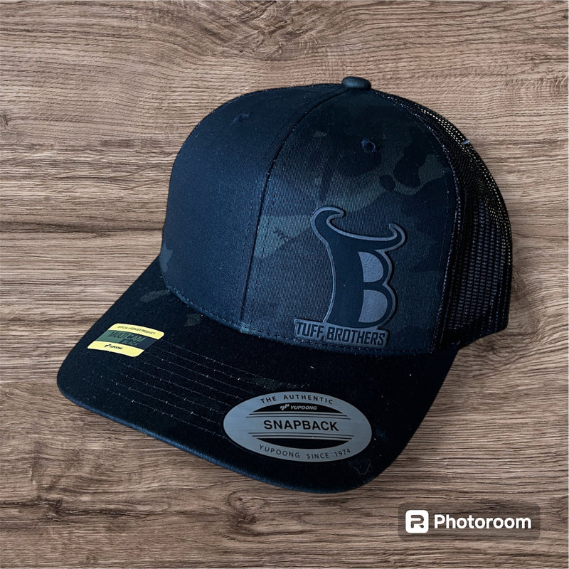 Load image into Gallery viewer, Tuff Brothers Trucker Hat - Black Camo
