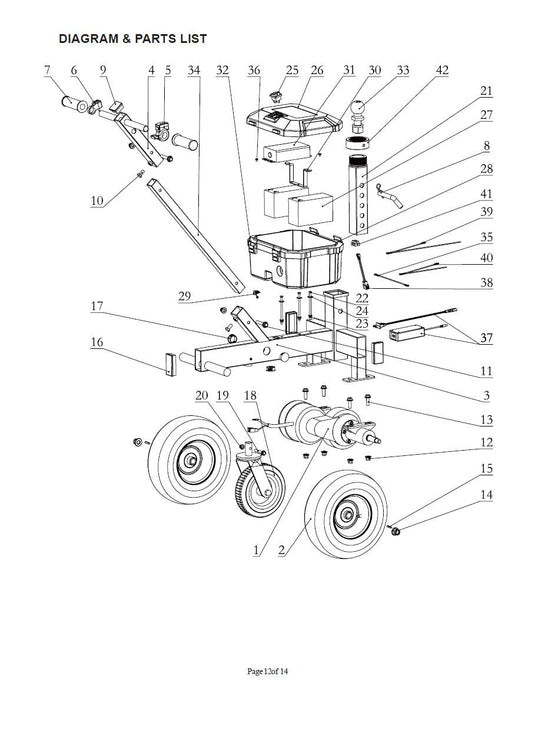 Tow Tuff TMD-35ETD8 Swivel Wheel - TMD-35ETD8-18