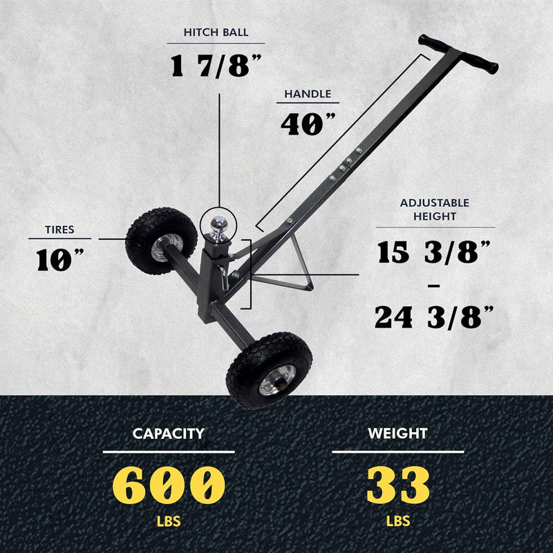 Load image into Gallery viewer, Tow Tuff TMD-600AFF Adjustable Trailer Dolly
