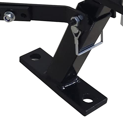 Load image into Gallery viewer, Yard Tuff YTF-LTHB Universal Fit Durable Powder Coated Lawn Tractor Hitch with Custom Fit Brackets and Adjustable Height with 2 Inch Ball, Black
