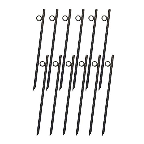 Load image into Gallery viewer, Yard Tuff Grip Rebar 18 Inch Steel Durable Tent Canopy Ground Stakes (12 Pack)
