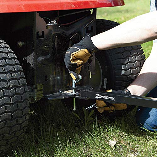 Load image into Gallery viewer, Yard Tuff 48 Inch 4 Tine Reel Steel Vehicle Attaching Durable Outdoor Land Lawn Garden Acreage Rake with 20 Inch Diameter Reels
