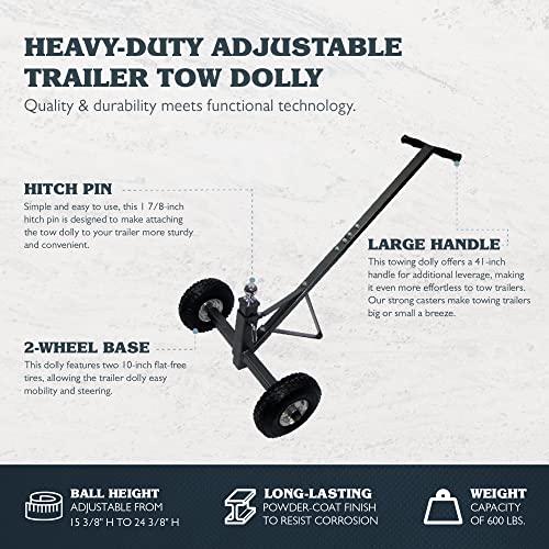 Tow Tuff Adjustable Trailer Dolly