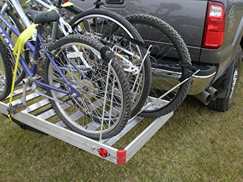 Load image into Gallery viewer, Tow Tuff TTF-2762ACBR Heavy Duty 2-in-1 Aluminum Automotive Cargo Luggage Carrier with Bike Hitch Rack
